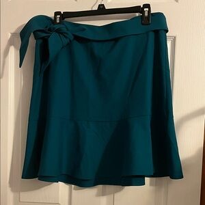 Banana Republic Teal A-Line Skirt with Belt
